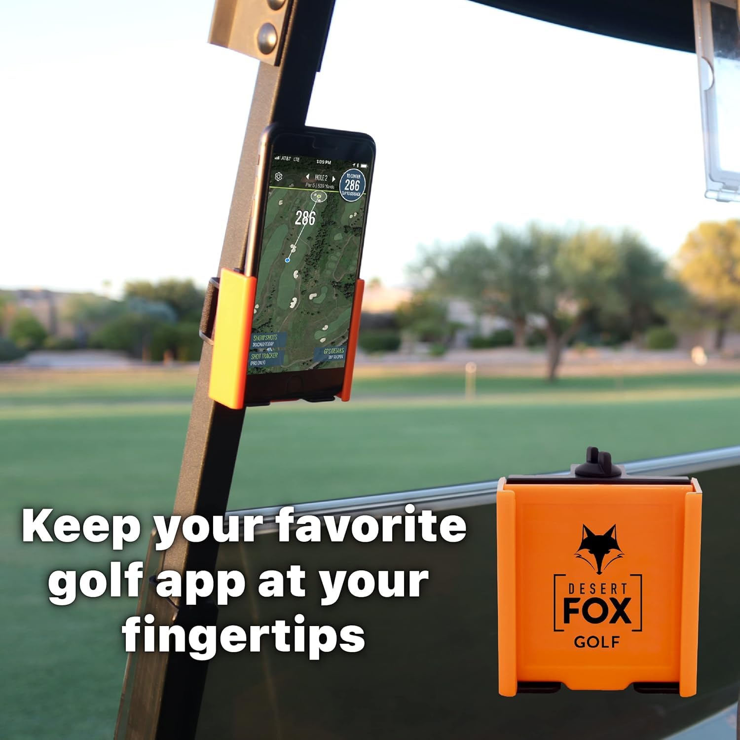 DESERT FOX GOLF - Phone Caddy - Blue