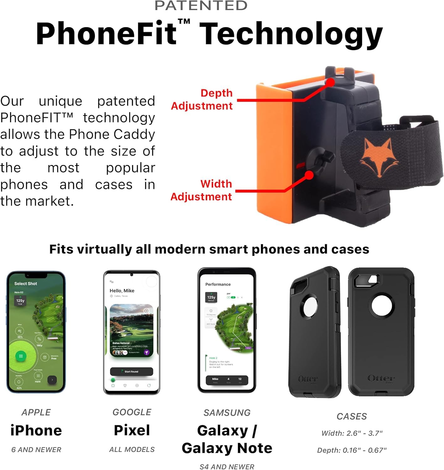 DESERT FOX GOLF - Phone Caddy - Blue