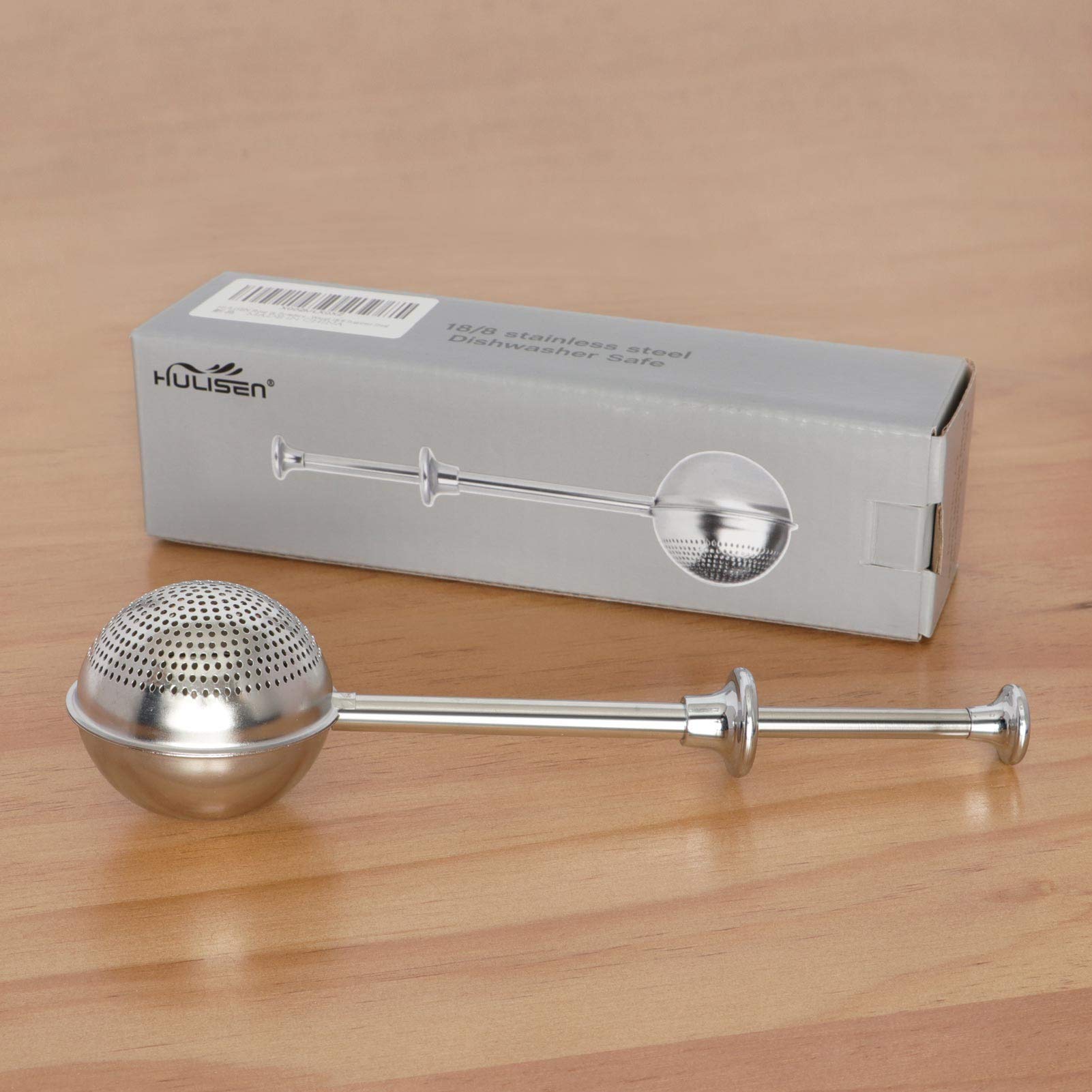 HULISEN Flour Duster for Baking, One-Handed Operation, 304 Stainless Steel Powdered Sugar Shaker Duster, Pick Up and Dust Flour Sifter, Gift Package