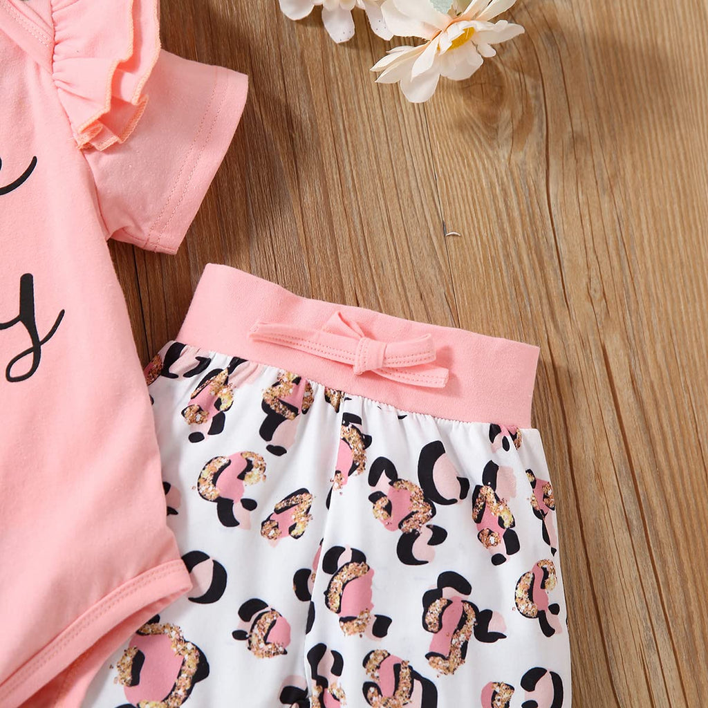 Yvowming Newborn Baby Girl Clothes Infant Ruffle Romper Pants Set Summer Outfits Cute Baby Clothes for Girls