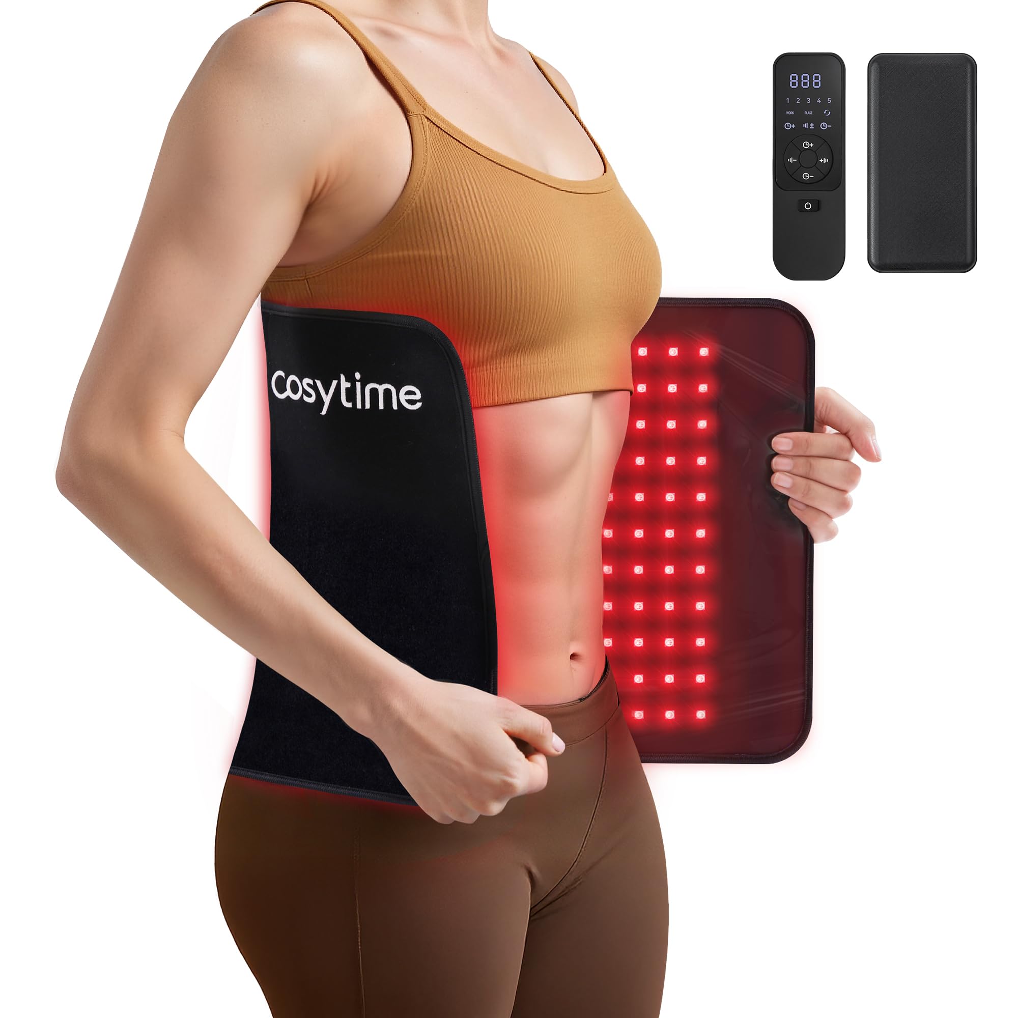 26" x 13" Red Light Therapy for Body - 660nm Red & 850nm Near Infrared NIR, Tri-Chip 1089 LEDs Therapy Mat