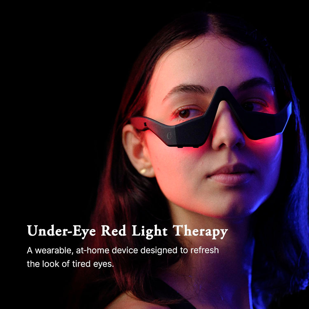 Capillus Eyelift Red Light Therapy for Eyes - Under Eye Red Light Therapy Glasses 685nm - Red Light Therapy for Eyes Bags, Wrinkles, Fine Lines, Crow's Feet and Dark Circles