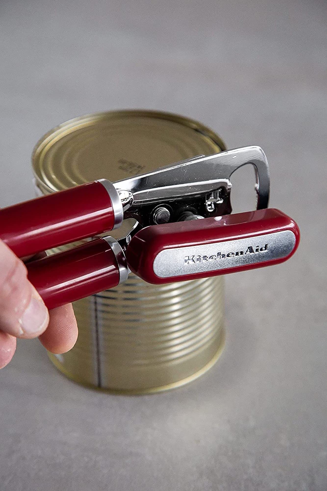 KitchenAid Classic Multifunction Can Opener and Bottle Opener Easy to Use, Razor Sharp Stainless Steel Cutting Wheel, Soft Ergonomic Handles, Black