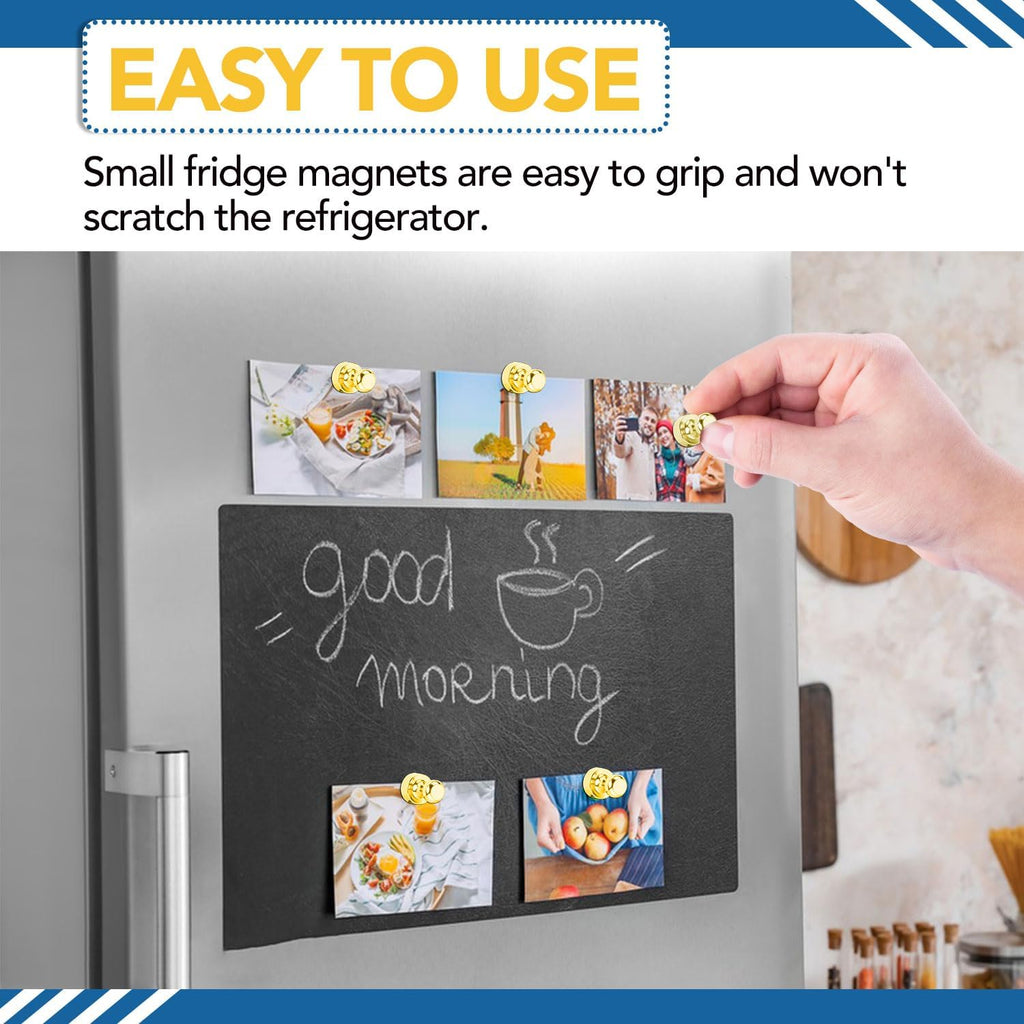 LOVIMAG Fridge Magnets 12Pcs Refrigerator Whiteboard Small Strong Magnet Classroom Kitchen Accessories Decorative Locker Set Decor Must Haves Office Calendar Refrigerador Magnetic Cute Crafts Black