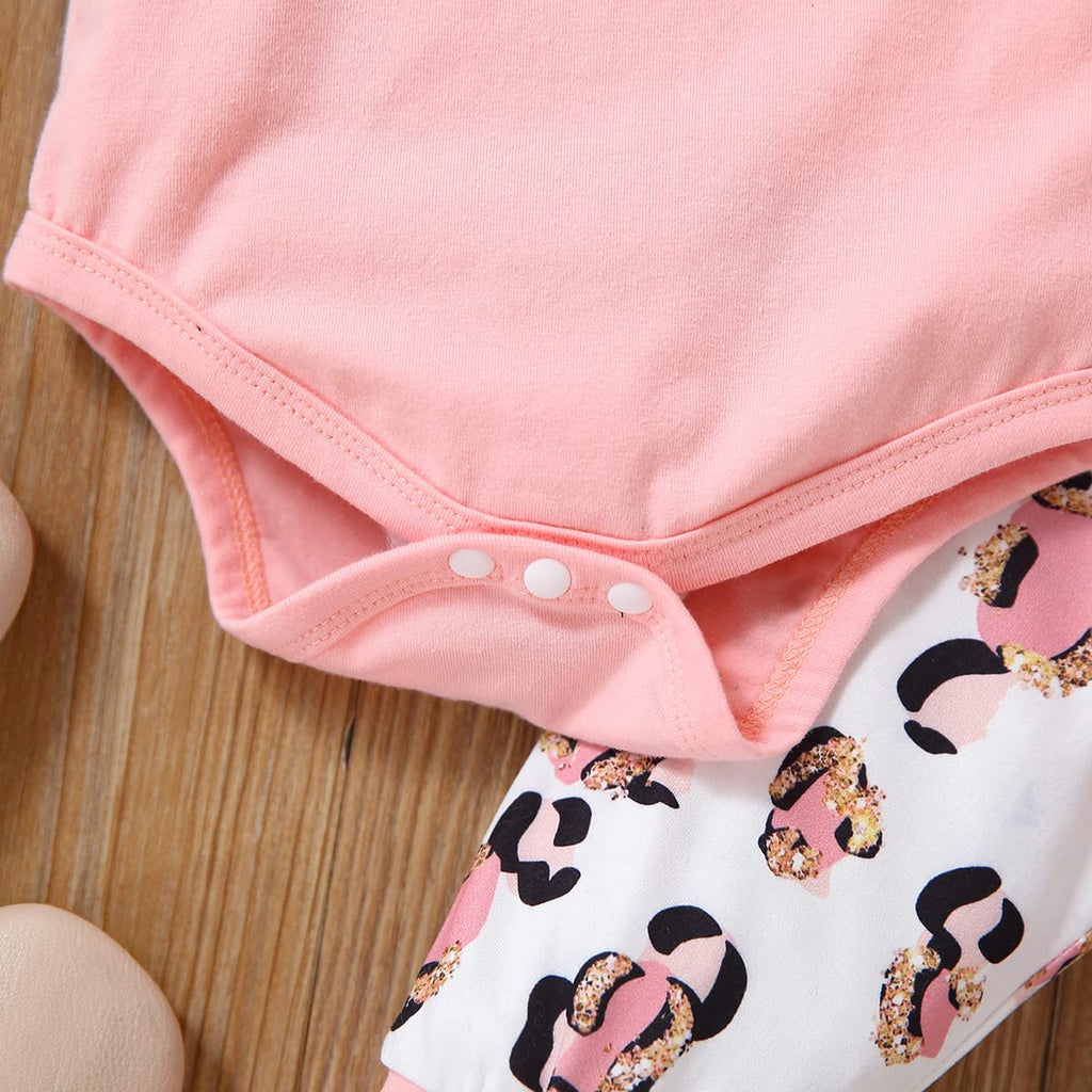 Yvowming Newborn Baby Girl Clothes Infant Ruffle Romper Pants Set Summer Outfits Cute Baby Clothes for Girls