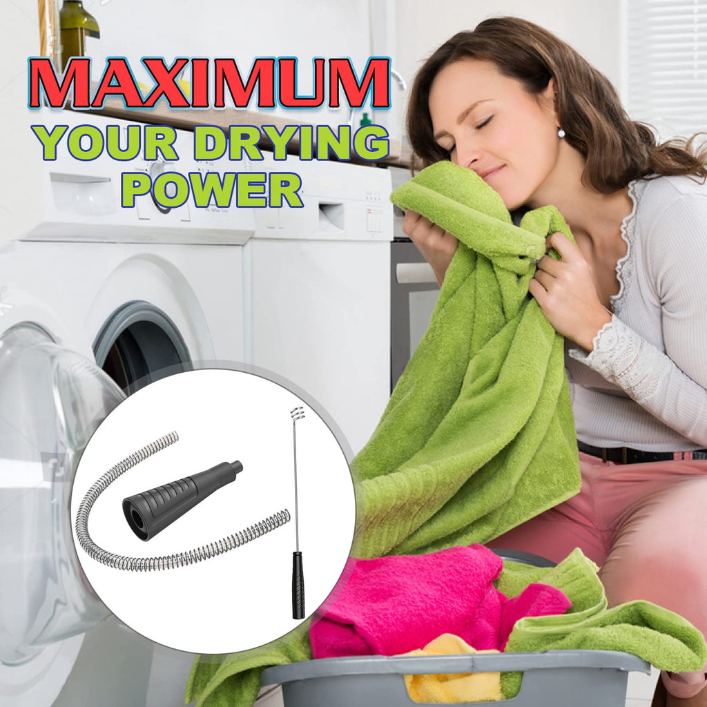 Sealegend 2 Pieces Dryer Vent Cleaner Kit Dryer Lint Vacuum Attachment, Dryer Vent Cleaning Lint Remover 2 Hoses Tools for Home Improvement