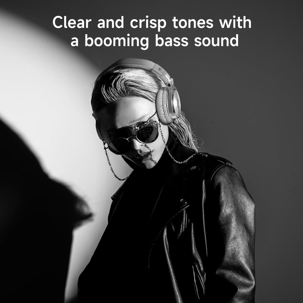 OneOdio Wired Over Ear Headphones Hi-Res Studio Monitor & Mixing DJ Stereo Headsets with 50mm Drivers and 1/4 to 3.5mm Jack for AMP Computer Recording Podcast Keyboard Guitar Laptop - Black