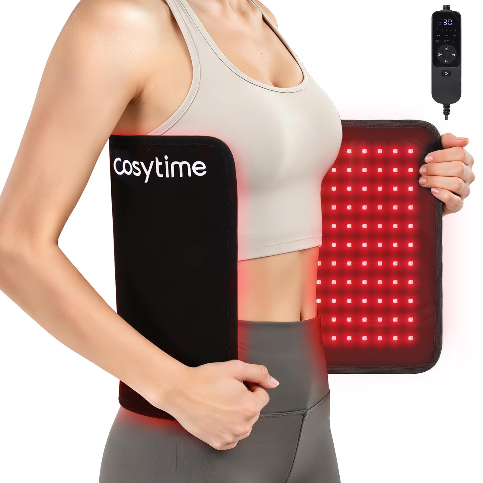 26" x 13" Red Light Therapy for Body - 660nm Red & 850nm Near Infrared NIR, Tri-Chip 1089 LEDs Therapy Mat