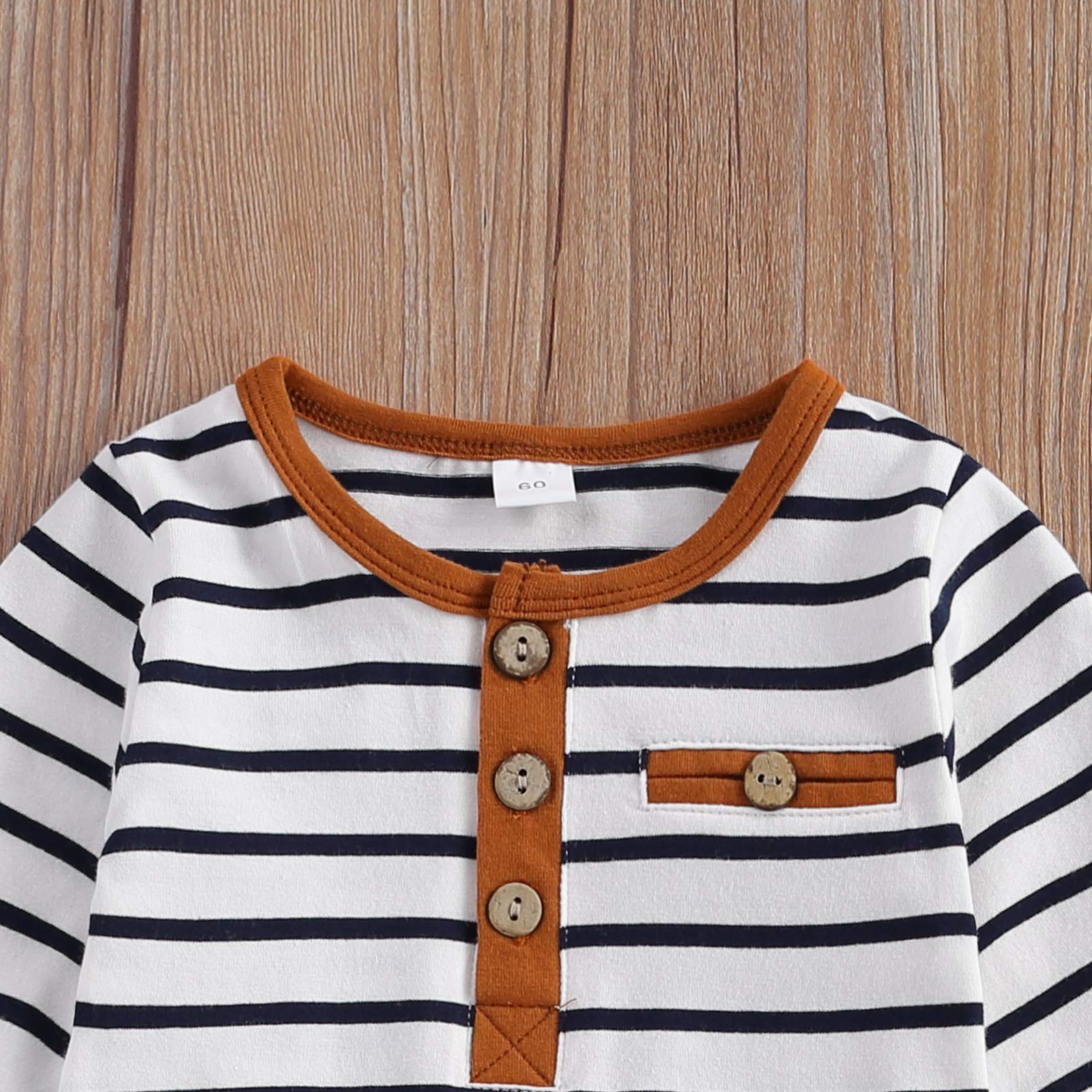 Newborn Baby Boy Girl Clothes Ribbed Knitted Cotton Long Sleeve Romper Long Pants Solid Color Fall Winter Outfits