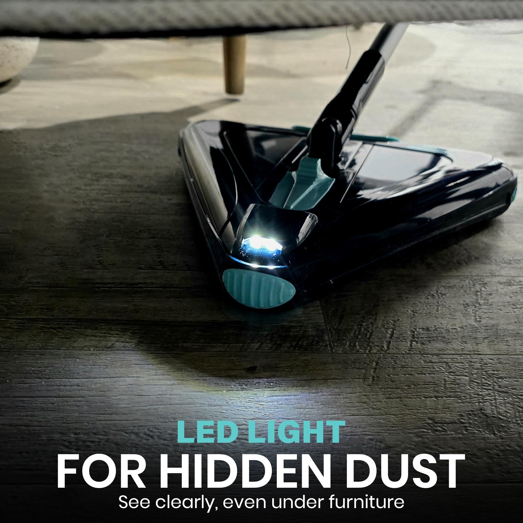 Zippi Sweeper Standard - 2025 New and Improved Lightweight Sweeper, Perfect for Short Carpet Hardwood and Tile, Triangular Design Allows for Sweeping in Corners, 30 Minutes Cleaning Time