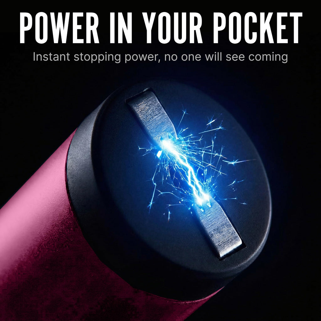 Streetwise Pain Pen 25,000,000 Volts Stun Gun for Self Protection - Tactical Stun Pen for Women and Men, USB Rechargeable, Battery Indicator, Durable Clip, Compact and Concealable for Protection