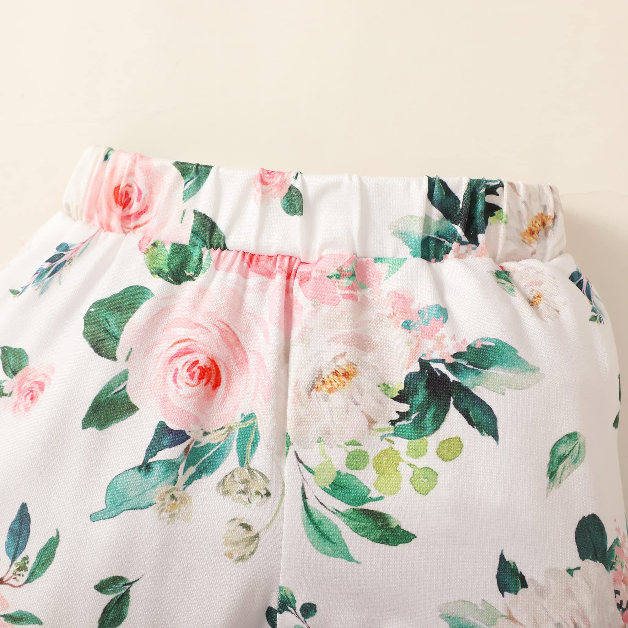 Renotemy Newborn Infant Baby Girl Clothes Summer Outfits Infant Romper Pants Cute Toddler Girl Clothes Gift Set