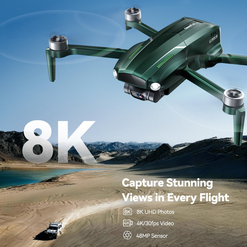 G11PRO 6K Drone with Camera for Adults, 4K/30fps Video, 3-Axis Brushless Gimbal, 70mins Flight Time with 2 Batteries, 10000ft Long Range, FAA compliance, Professional Drone with Auto Return