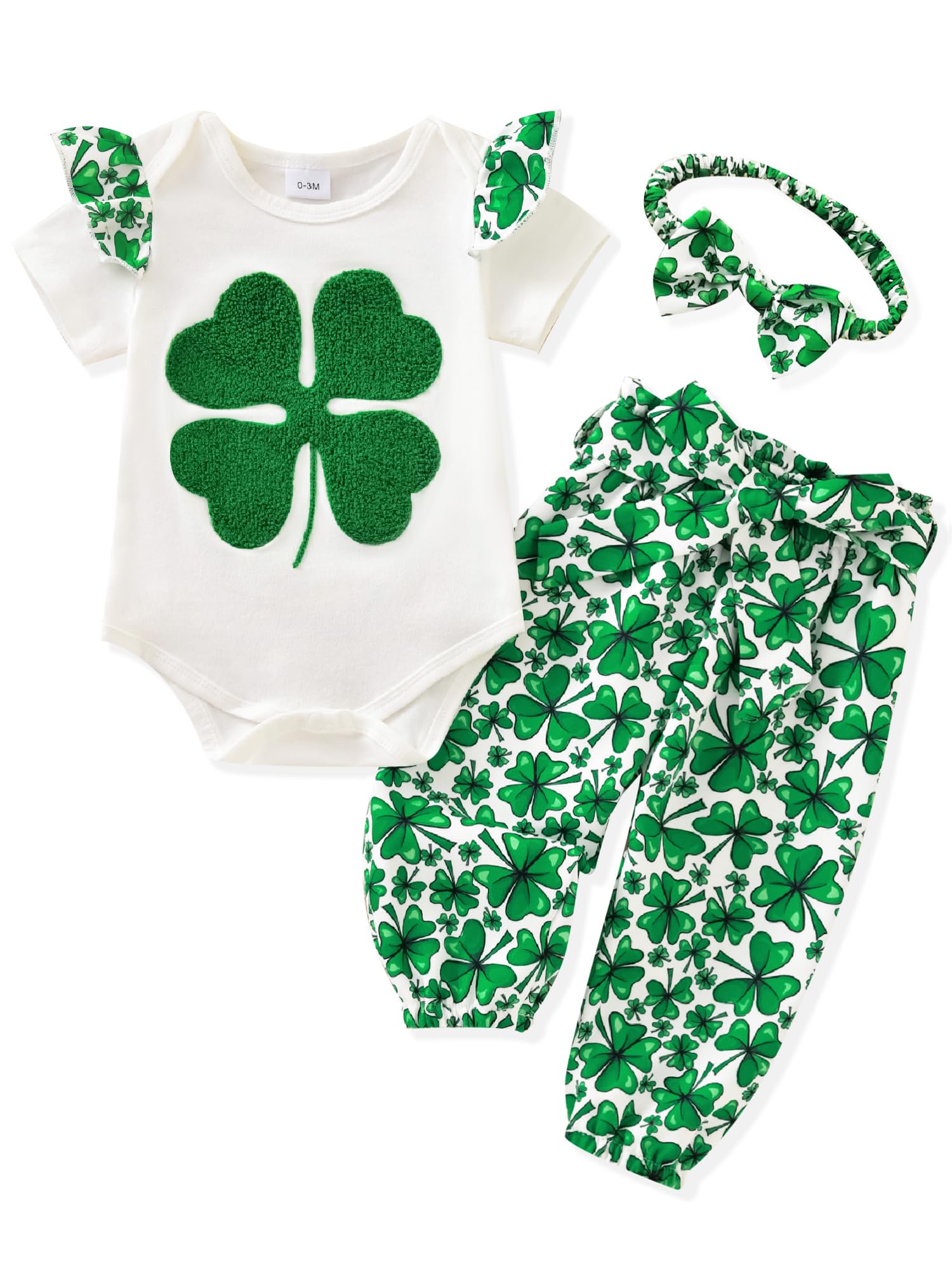 AMAWMW Baby Girl Clothes Set Daddys Little Girl Ruffle Romper Top Camouflage Pants Newborn Infant Baby Girl Outfit