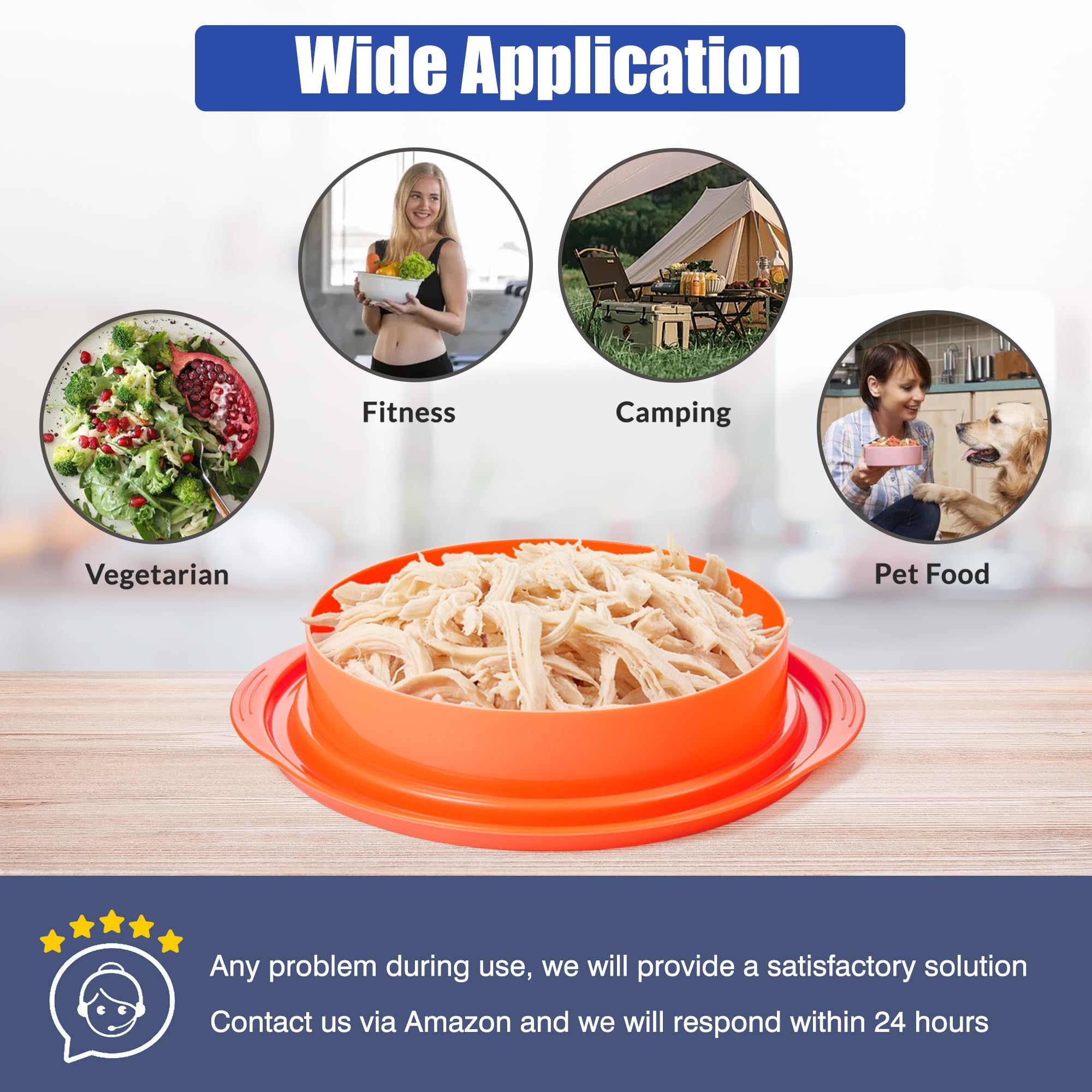 Chicken Shredder Tool Twist: 2026 Pro Food-Grade Visible Meat Shredder with Strong Anti-Slip Base, Ergonomic Handle, Chicken Breast Shredder, Suitable for Pork Beef Chicken - Black