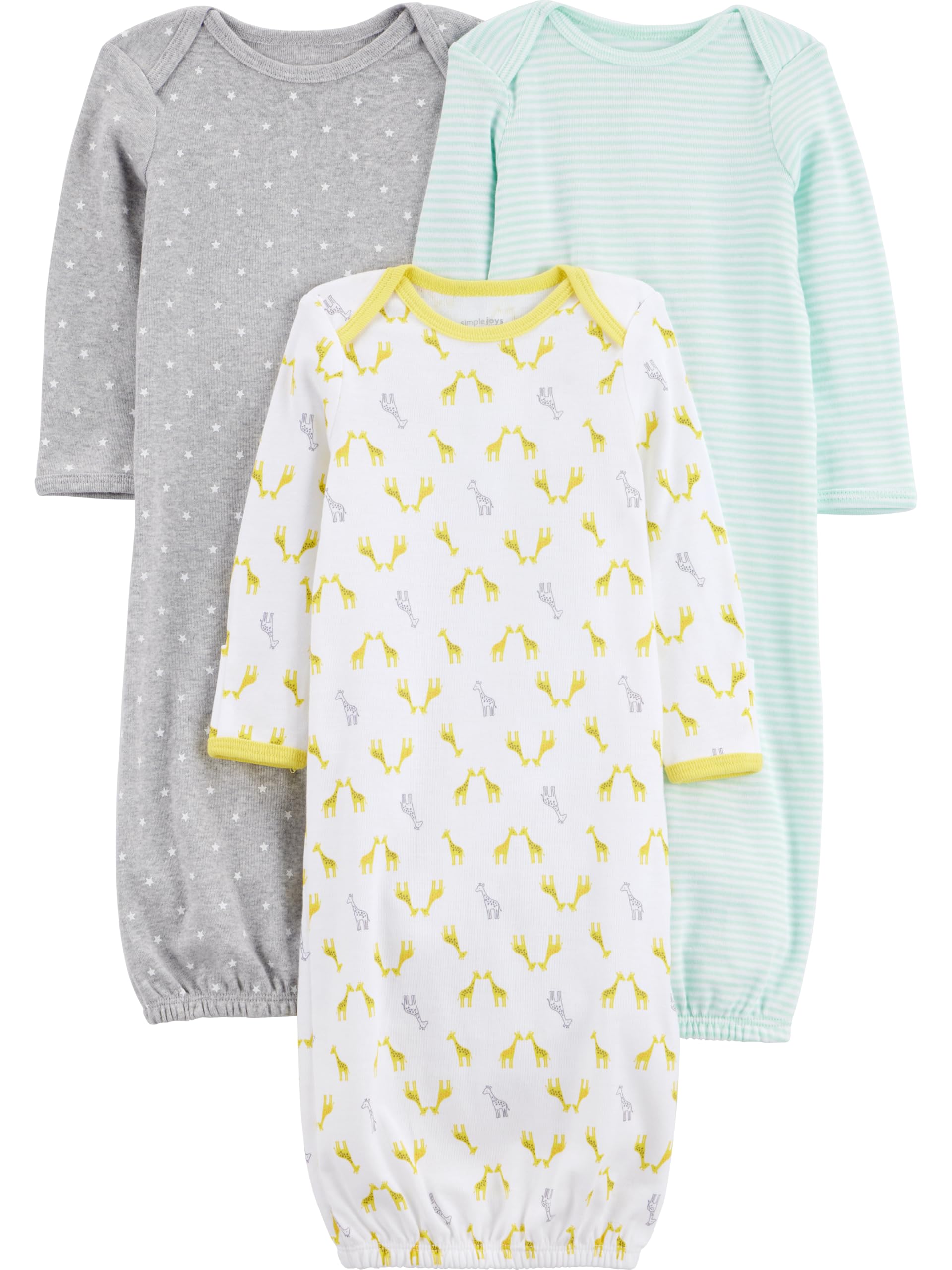 Simple Joys by Carter's Baby 3-pack Neutral Cotton Sleeper Gown