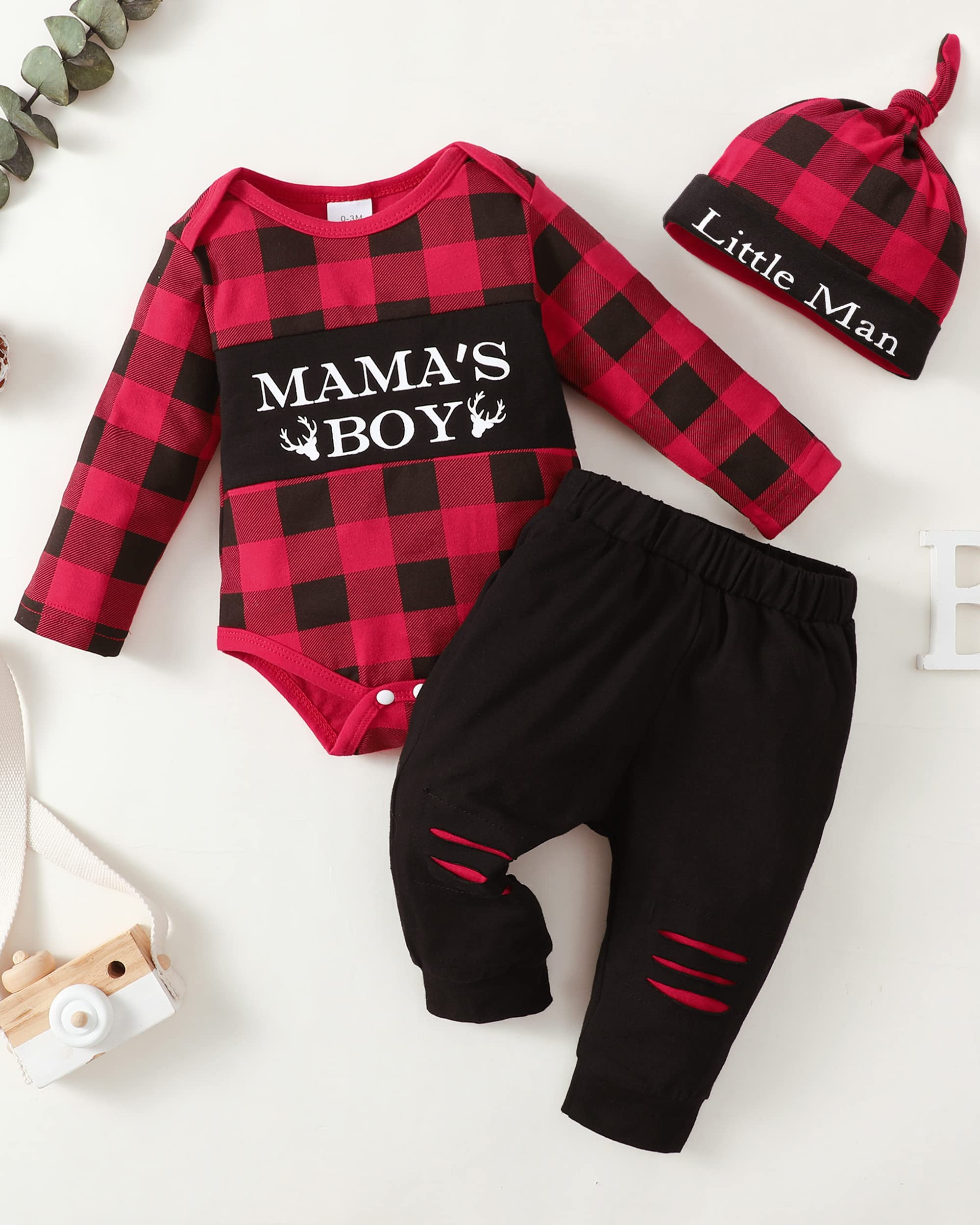 Newborn Infant Baby Boy Clothes Fall Winter Outfits New to The Crew Outfit Toddler Baby Boy Clothes Set