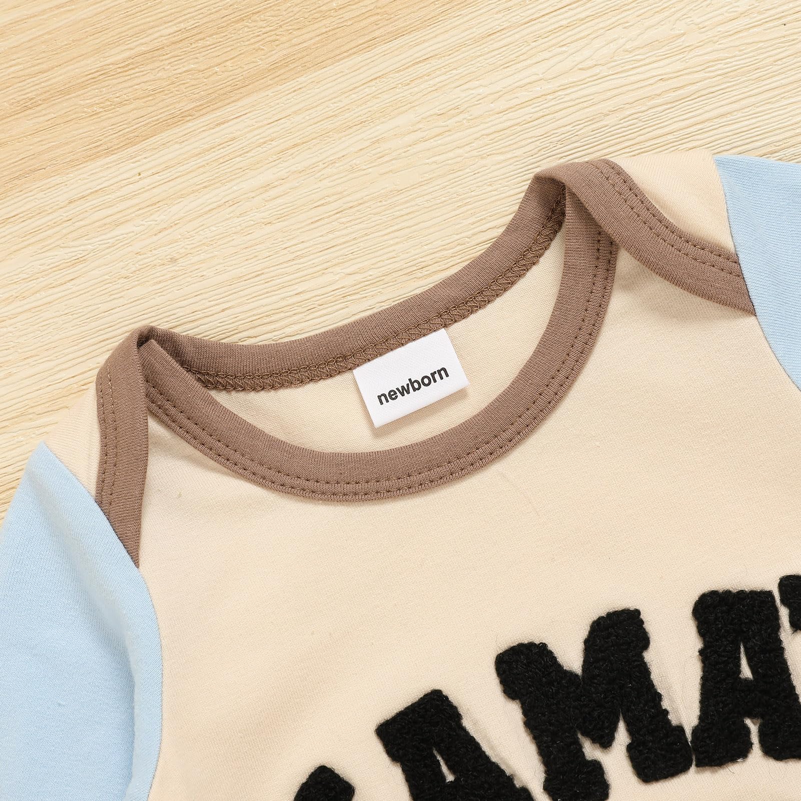 GRNSHTS Newborn Baby Boy Romper Coming Home Outfits Letter Print Bodysuit Jumpsuit+Hat+Gloves 3PCS Clothes Set