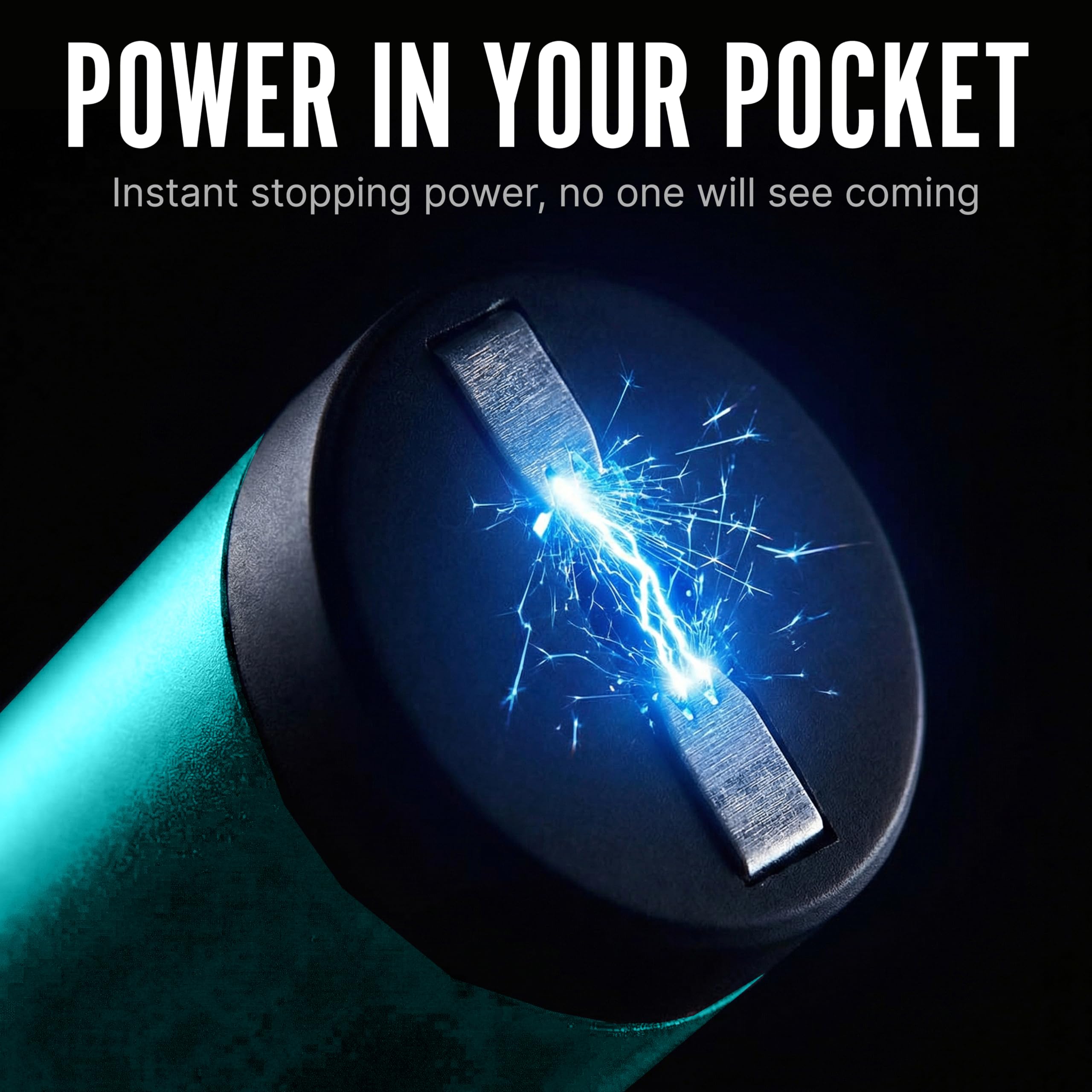 Streetwise Pain Pen 25,000,000 Volts Stun Gun for Self Protection - Tactical Stun Pen for Women and Men, USB Rechargeable, Battery Indicator, Durable Clip, Compact and Concealable for Protection
