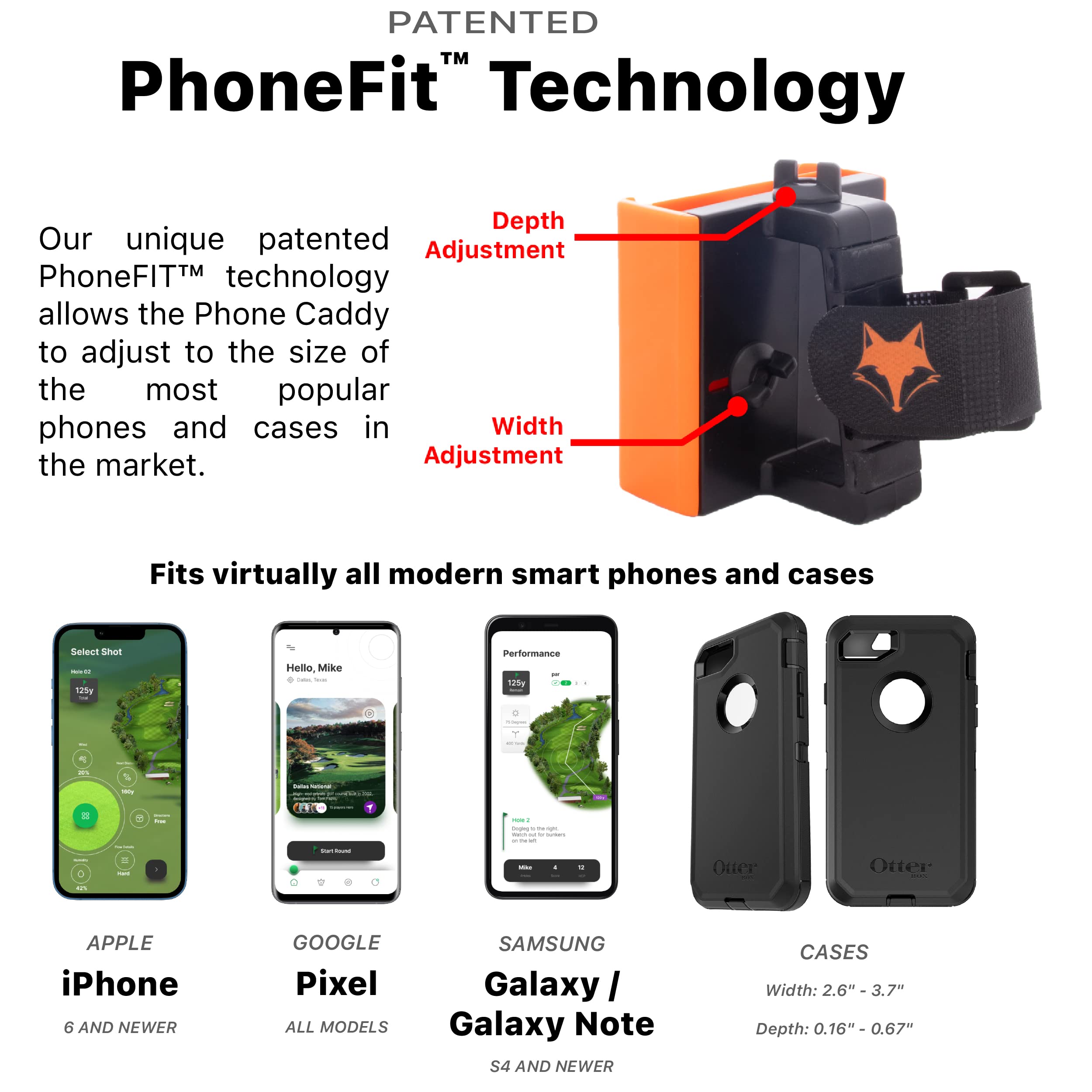 DESERT FOX GOLF - Phone Caddy - Blue