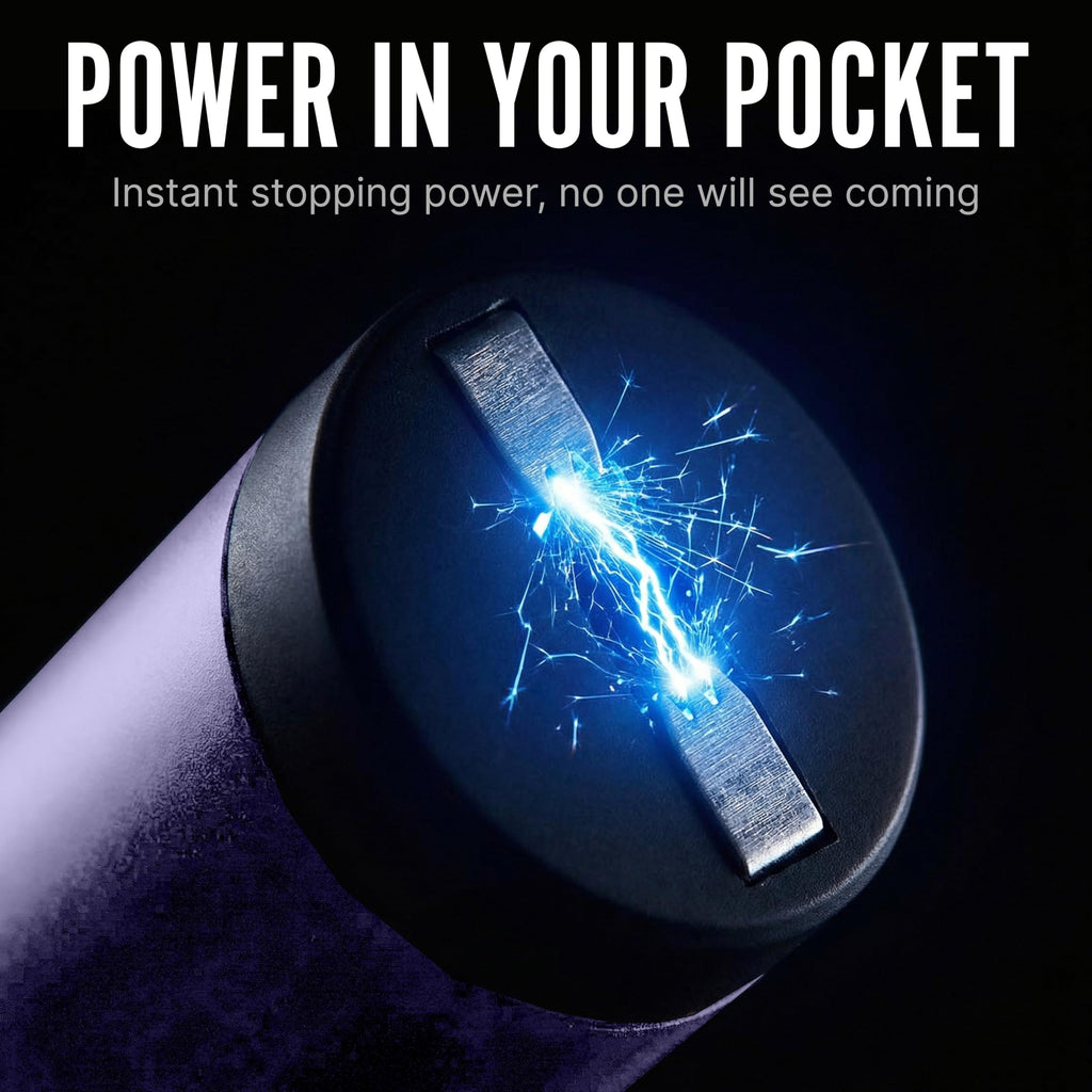 Streetwise Pain Pen 25,000,000 Volts Stun Gun for Self Protection - Tactical Stun Pen for Women and Men, USB Rechargeable, Battery Indicator, Durable Clip, Compact and Concealable for Protection