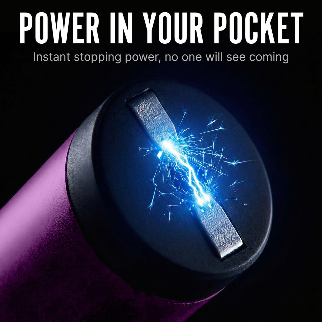 Streetwise Pain Pen 25,000,000 Volts Stun Gun for Self Protection - Tactical Stun Pen for Women and Men, USB Rechargeable, Battery Indicator, Durable Clip, Compact and Concealable for Protection