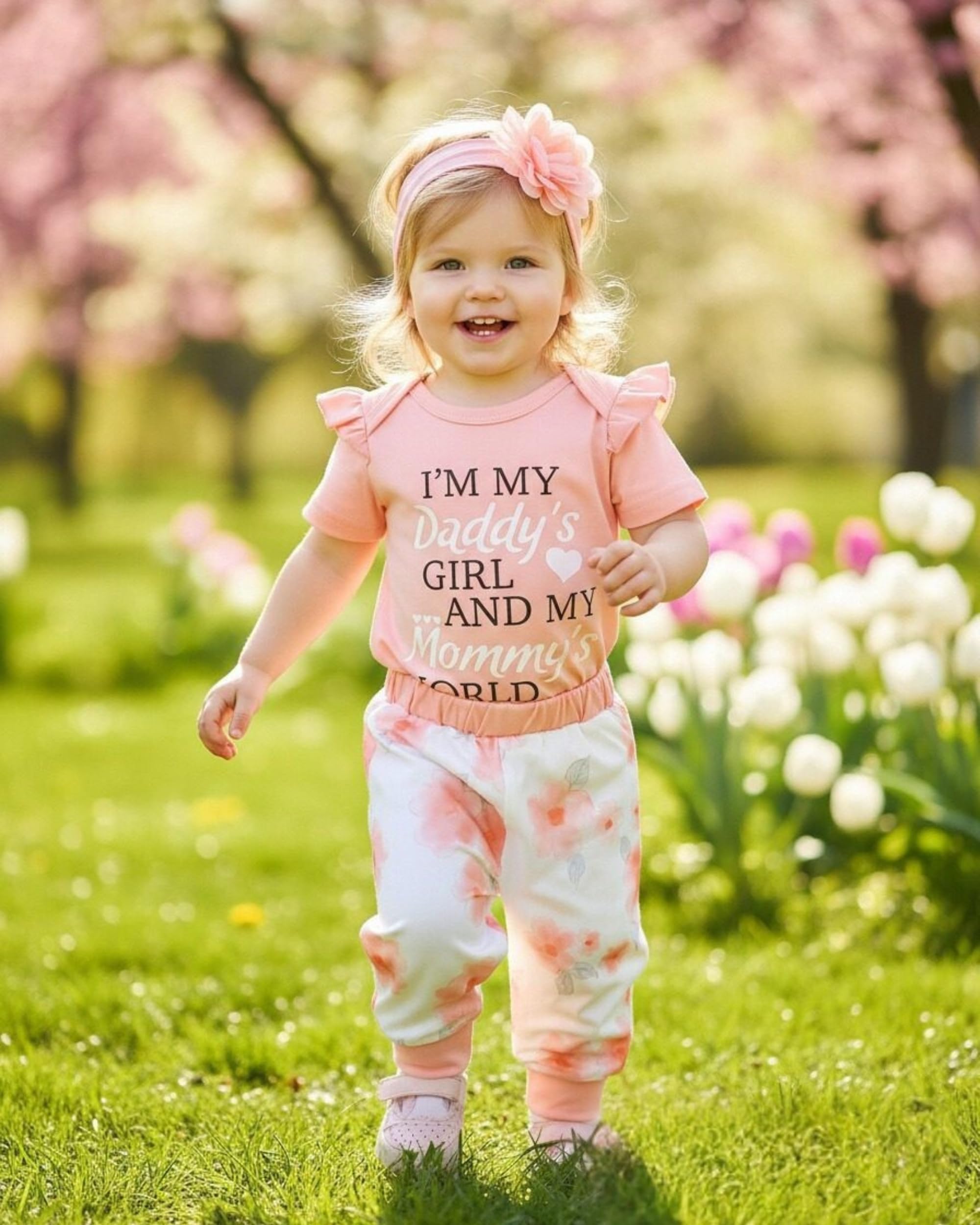 Renotemy Newborn Infant Baby Girl Clothes Summer Outfits Infant Romper Pants Cute Toddler Girl Clothes Gift Set
