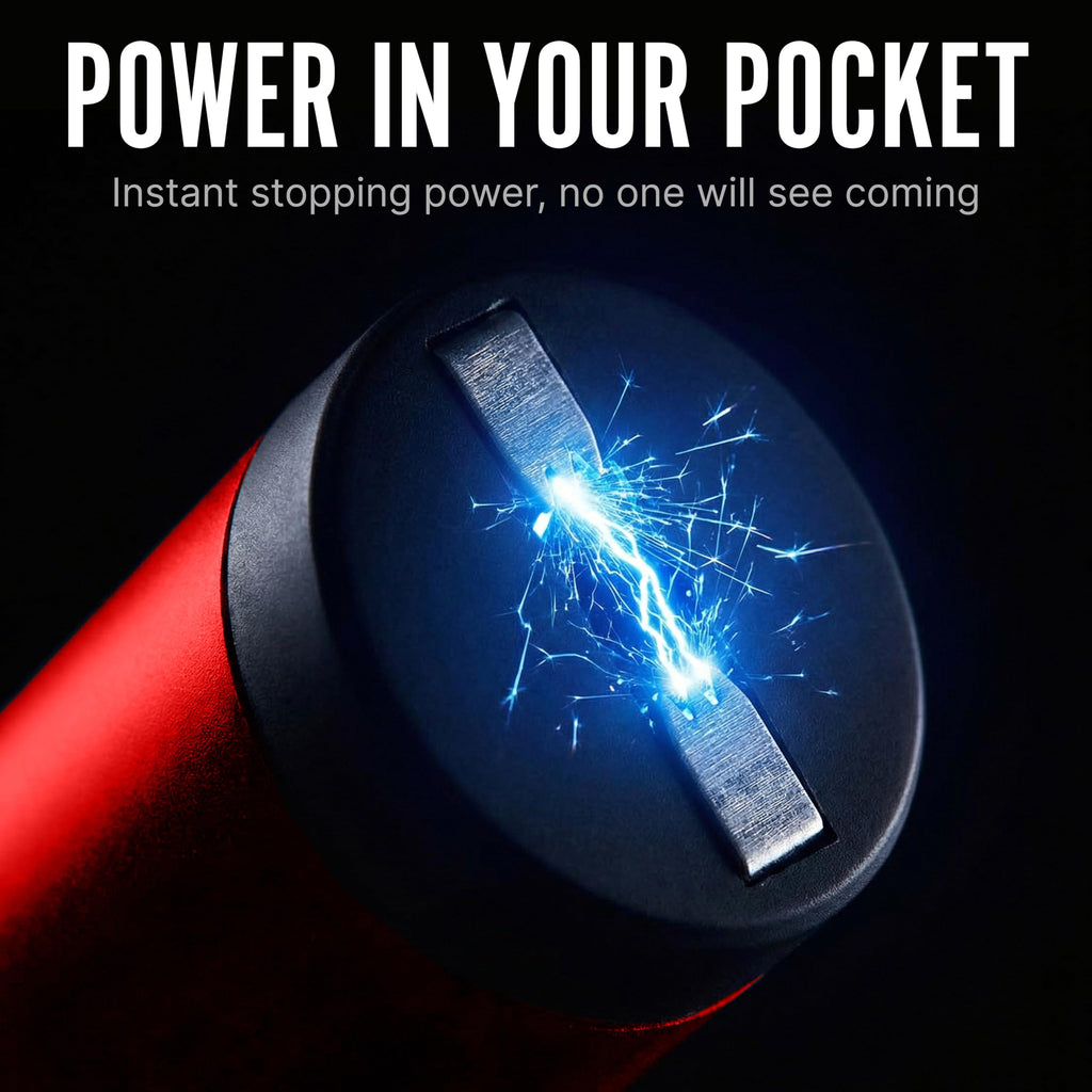Streetwise Pain Pen 25,000,000 Volts Stun Gun for Self Protection - Tactical Stun Pen for Women and Men, USB Rechargeable, Battery Indicator, Durable Clip, Compact and Concealable for Protection