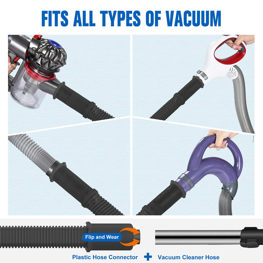 Sealegend Dryer Vent Cleaner Kit Vacuum Hose Attachment Compatible with Most Vacuum Cleaner, Quickly Lint Remover Cleaning Supplies