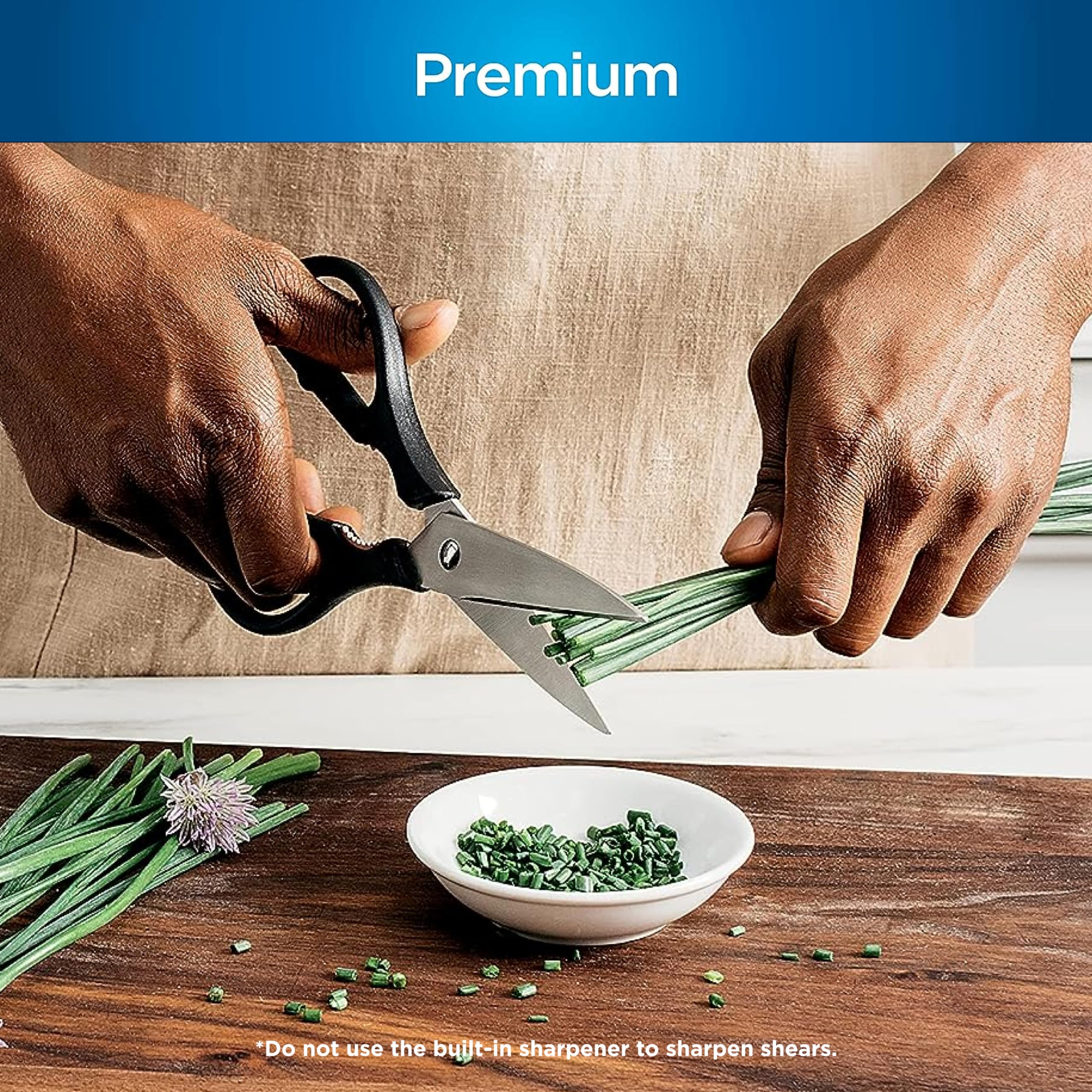 Ninja K32017 Foodi NeverDull Premium Knife System, 17 Piece Knife Block Set with Built-in Sharpener, German Stainless Steel Knives, Black
