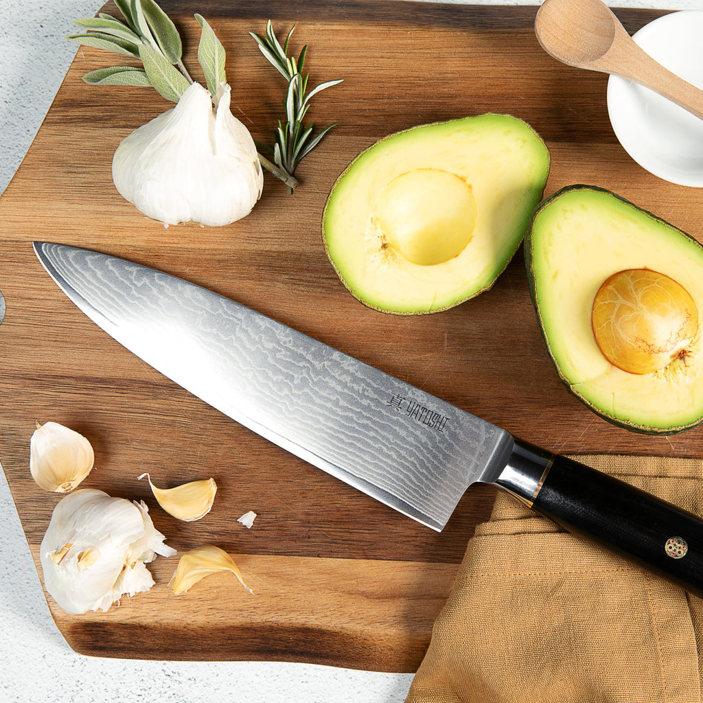 Yatoshi Professional Kitchen Knife Set, 15 Pieces, High Carbon Stainless Steel, Ergonomic Handle