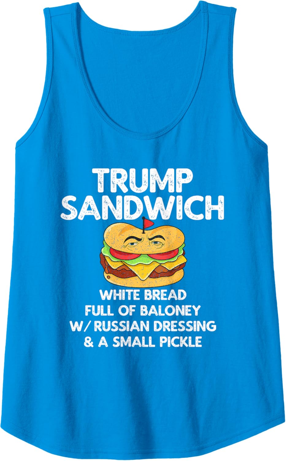 Trump Sandwich Anti-Trump Vintage Tank Top